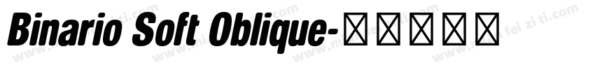 Binario Soft Oblique字体转换